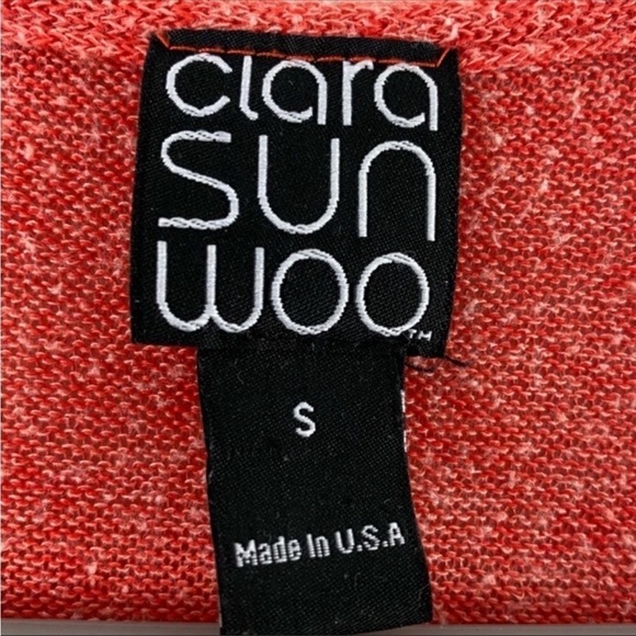 Clara Sun Woo Red Wrap Knit Top - Picture 3 of 4